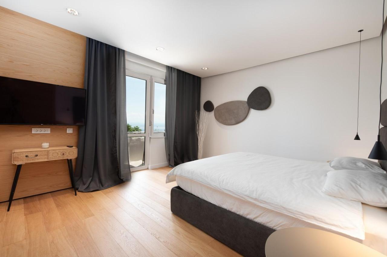 Beachfront Apartment Rosa Del Mar Jardin Mošćenička Draga Exterior foto