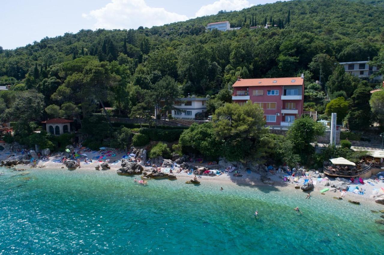 Beachfront Apartment Rosa Del Mar Jardin Mošćenička Draga Exterior foto